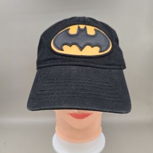 DC Batman Leather Logo Adjustable Snapback Hat